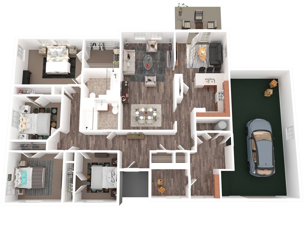 Gunter - Koehler Ct. 4 Bedroom ADA 1541 net sqft