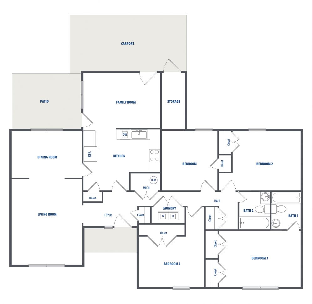 Gunter - Fisher Dr. 4 Bedroom : 1404 net sqft