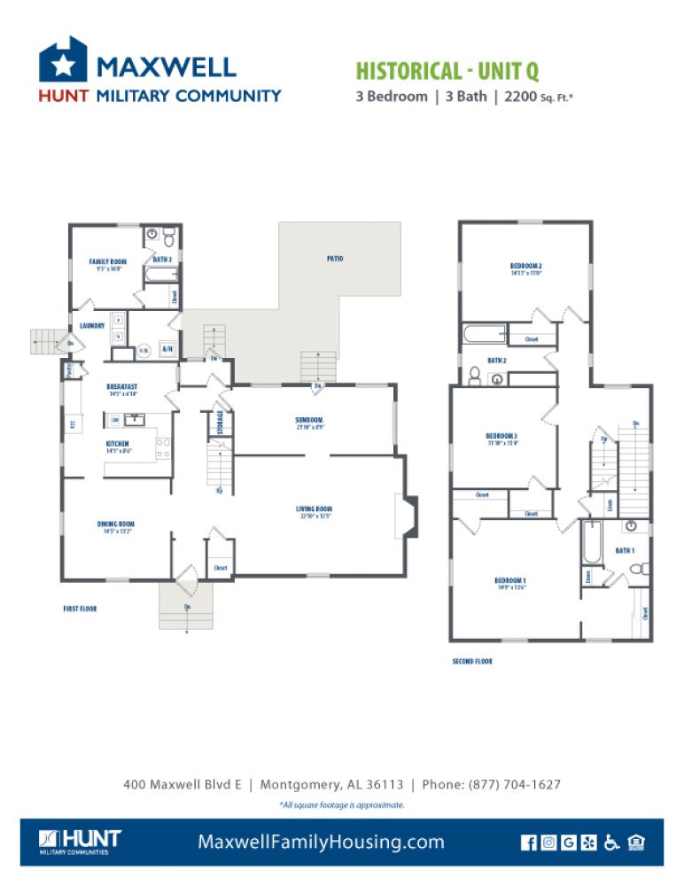 Maxwell Historical SOQ - 3 Bedroom (Q) 2200 net sqft