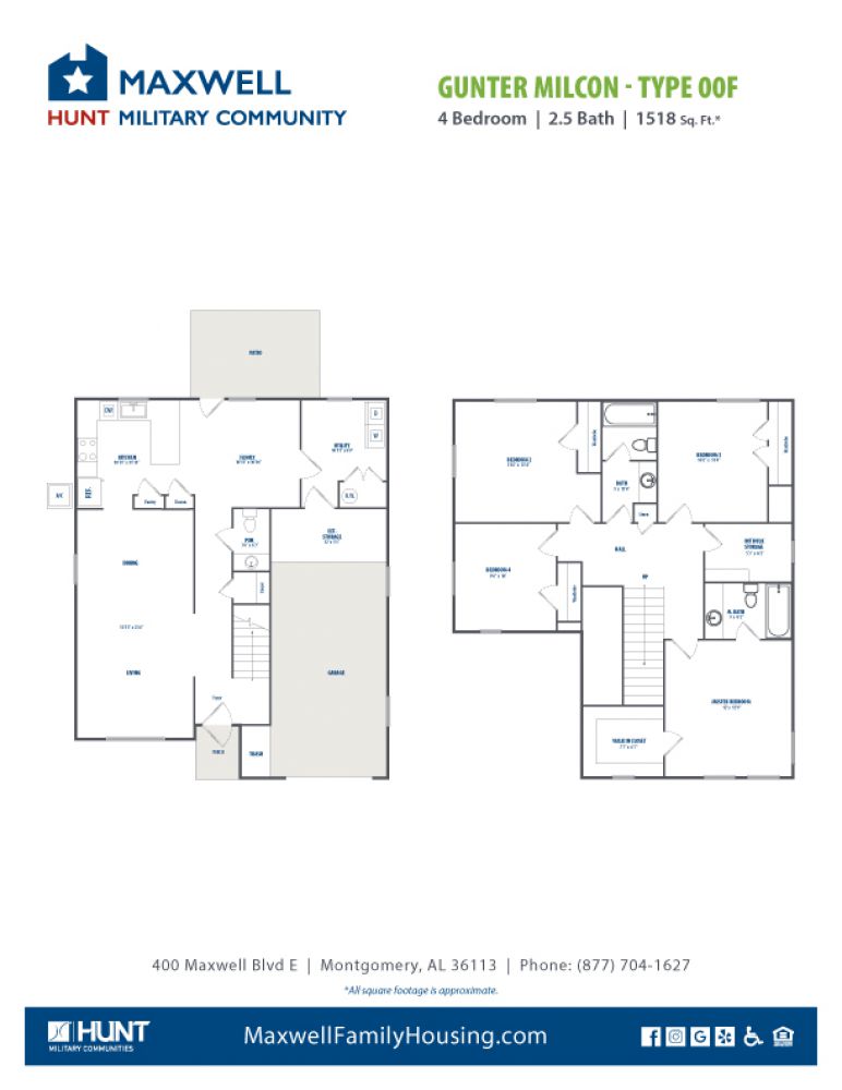 Gunter - Erwin, Pitsenbarger and Ogden -4 Bedroom 2.5 Bath 1518 net sqf