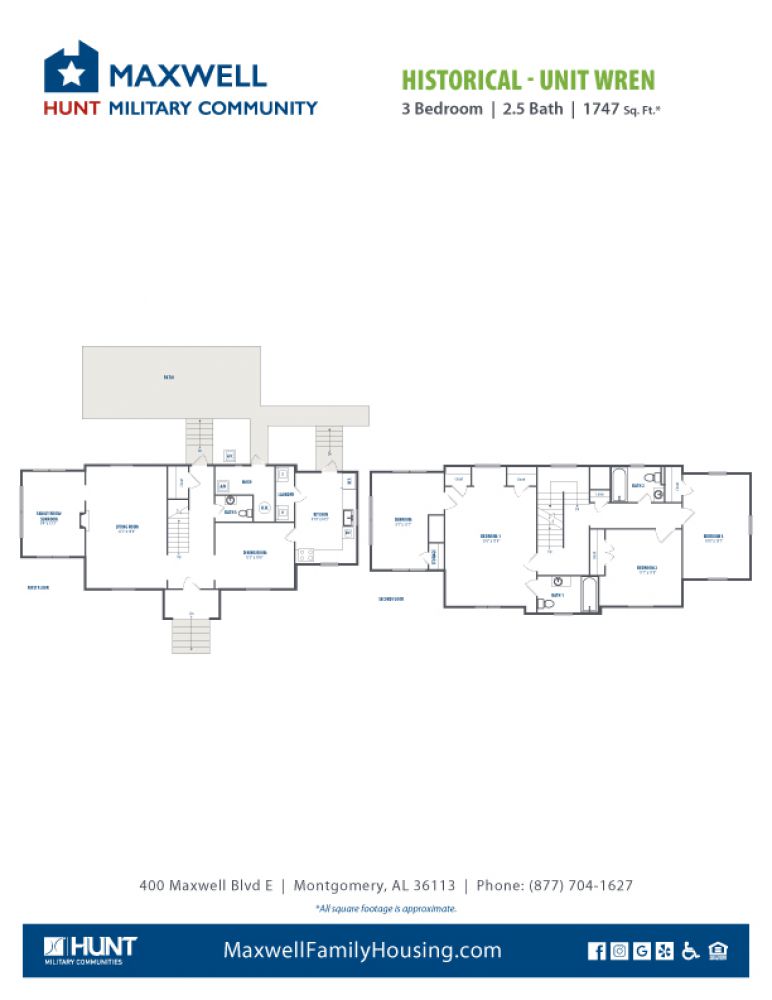 Maxwell Historical SOQ - 3 Bedroom (WRen) 1747 net sqft